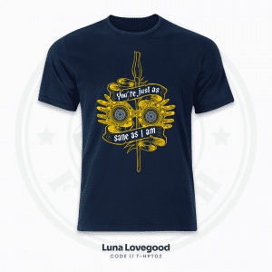 Luna Lovegood Spectrespecs T-Shirt – Wizarding World Inspired, Navy Blue Unisex Tee