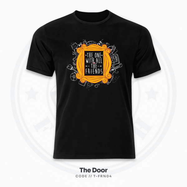 The Door Friends TV Show T-Shirt – Black, Unisex - Image 1