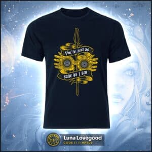 Luna Lovegood T-Shirt – Wizarding World Tribute, Black, Unisex